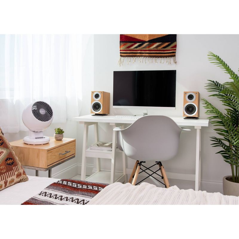 slide 2 of 6, Compact Personal Oscillating Fan White - Woozoo, 1 ct