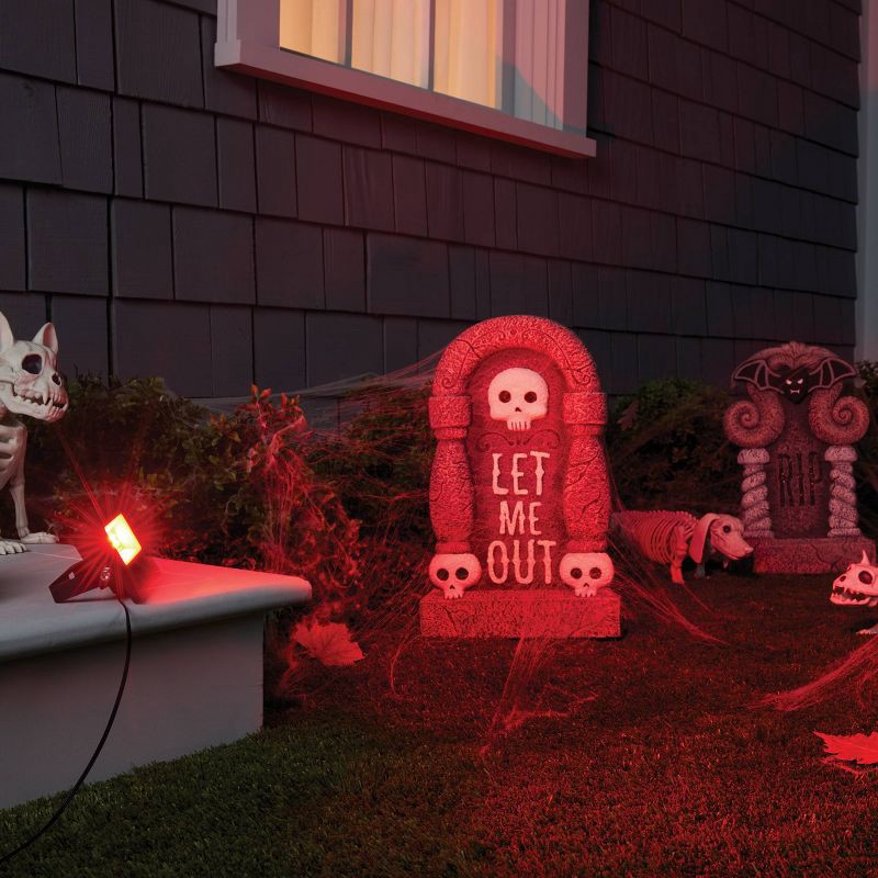 slide 2 of 3, Color Selectable LED Halloween Novelty Flood Light with Remote and Kickstand - Hyde and EEK! Boutique™, 1 ct