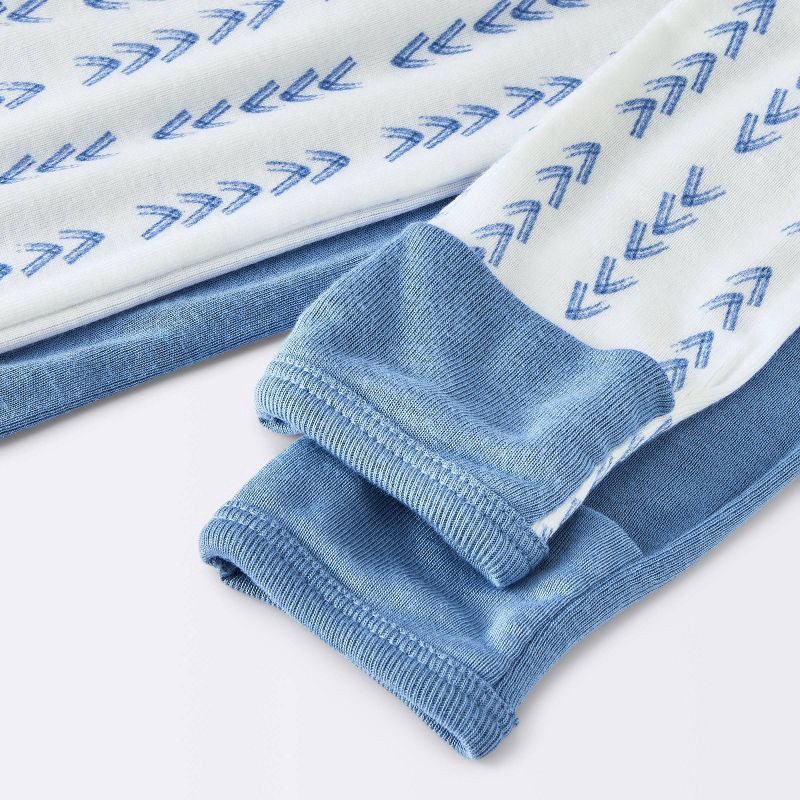 slide 4 of 4, Baby Boys' 2pk So Very Soft Modal Blend Sleep N' Play - Cloud Island™ Light Blue 6-9M: Footed Pajamas, Two-Way Zipper, 2 ct