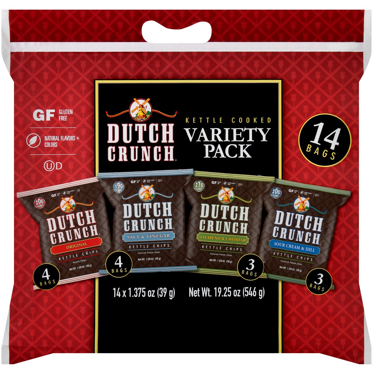 slide 7 of 7, Old Dutch Dutch Crunch Variety Pack, 19.25 oz