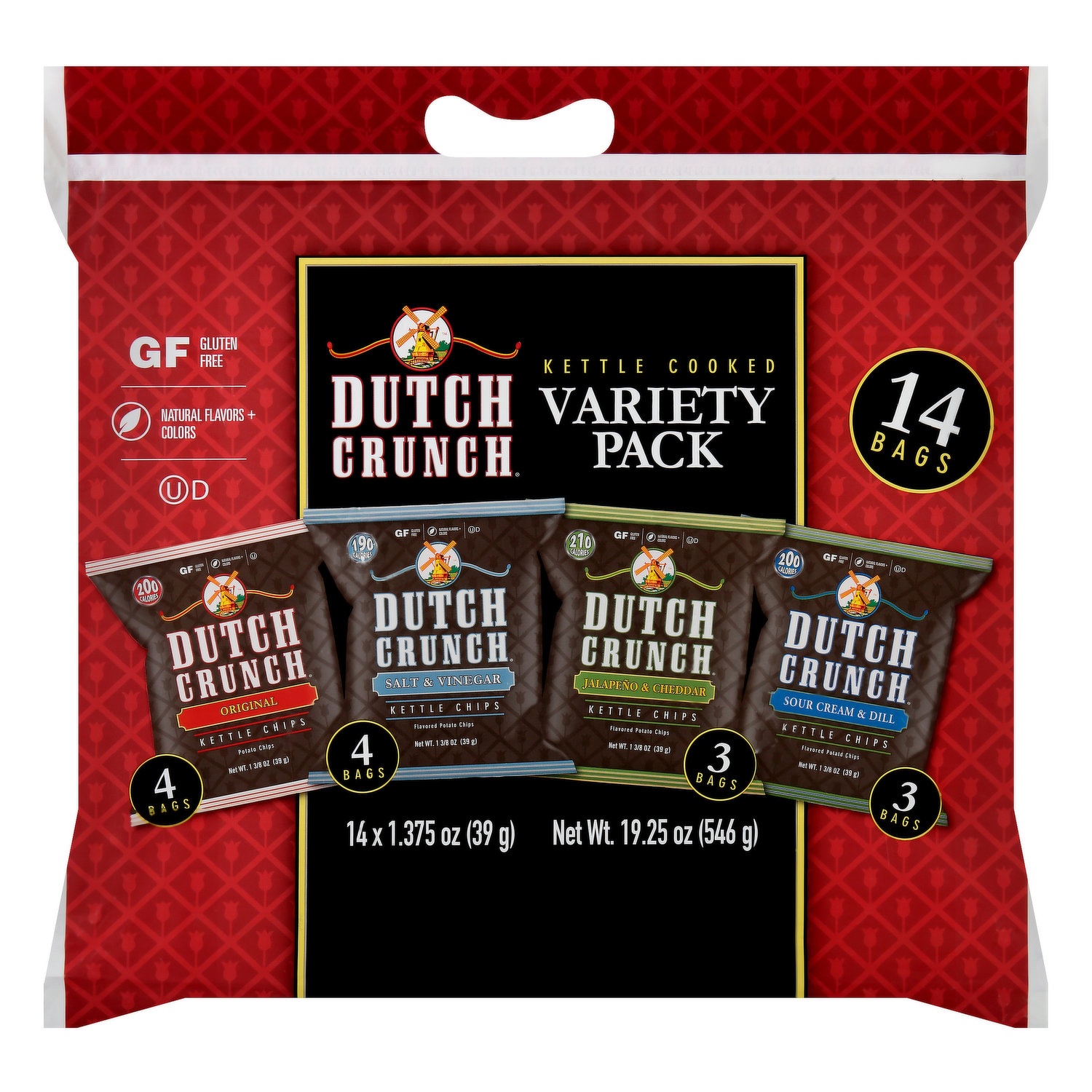 slide 1 of 7, Old Dutch Dutch Crunch Variety Pack, 19.25 oz