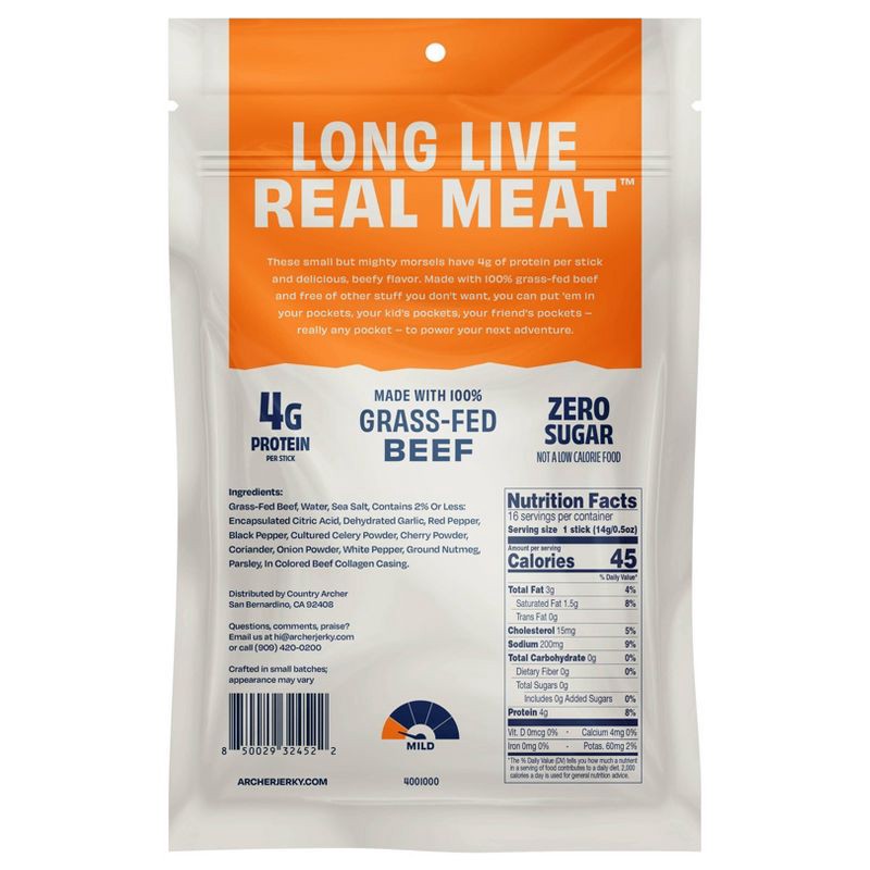 slide 2 of 7, Archer Jerky Country Archer Original Beef Mini Sticks - 16ct/8oz, 16 ct; 8 oz