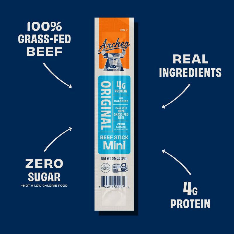 slide 5 of 7, Archer Jerky Country Archer Original Beef Mini Sticks - 16ct/8oz, 16 ct; 8 oz