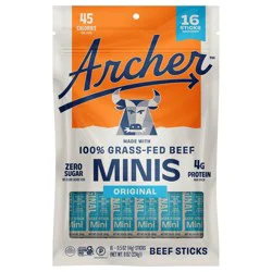 Archer Jerky Country Archer Original Beef Mini Sticks - 16ct/8oz