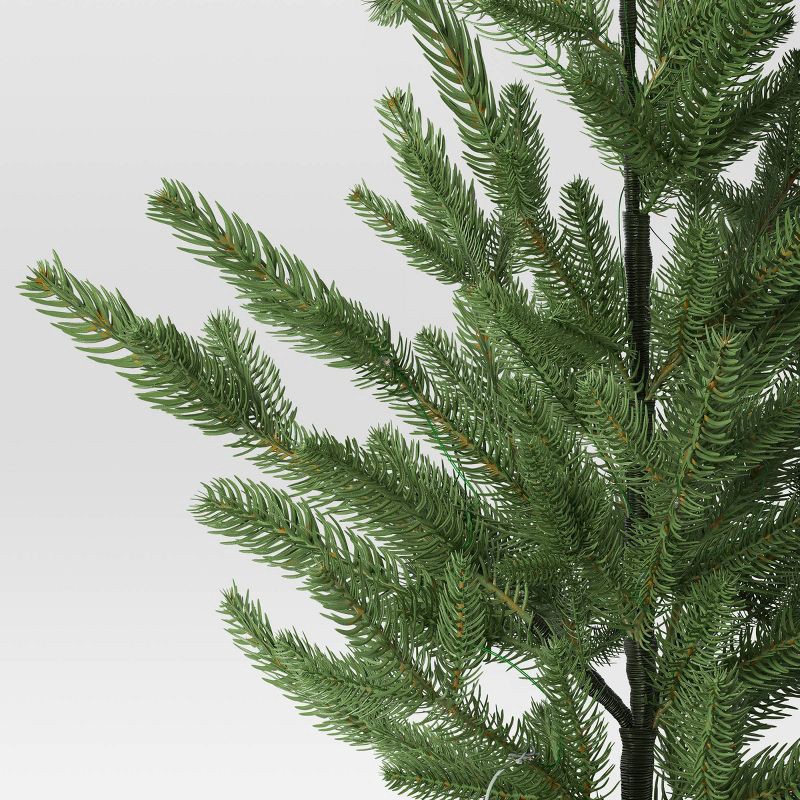 slide 4 of 5, 3pc Pre-lit Potted Balsam Fir Mini Artificial Christmas Tree Set Warm White Lights - Wondershop™: LED, Timer, Indoor/Sheltered Outdoor, 3 ct