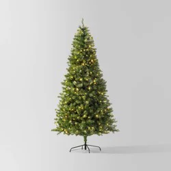 7.5' Pre-Lit LED Alberta Spruce Artificial Christmas Tree Dual Color Lights - Wondershop™: Electric, Flame-Resistant, Indoor Use