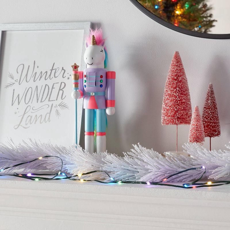 slide 2 of 5, 50ct LED Heavy Duty Dewdrop Christmas Indoor/Outdoor Fairy String Lights Multicolor with Green Wire - Wondershop™, 50 ct