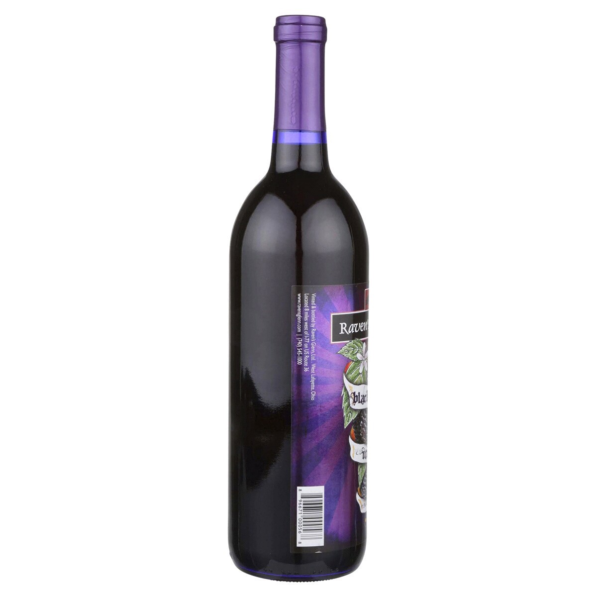 slide 2 of 2, Raven's Glenn Blackberry Wine, 750 ml