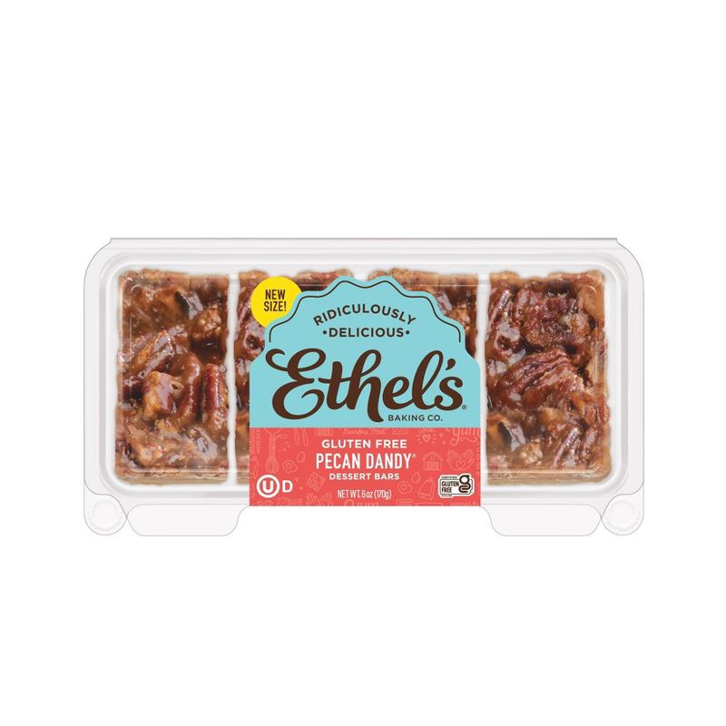 slide 1 of 5, Ethel's Baking Co. Gluten Free Pecan Dandy Dessert Bar - 6oz/4ct, 4 ct; 6 oz
