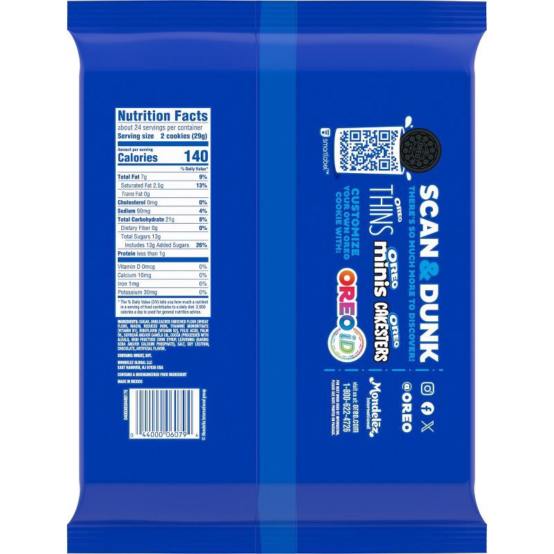 slide 9 of 14, Oreo Double Stuf Chocolate Sandwich Cookies Party Size - 24.95oz, 24.95 oz