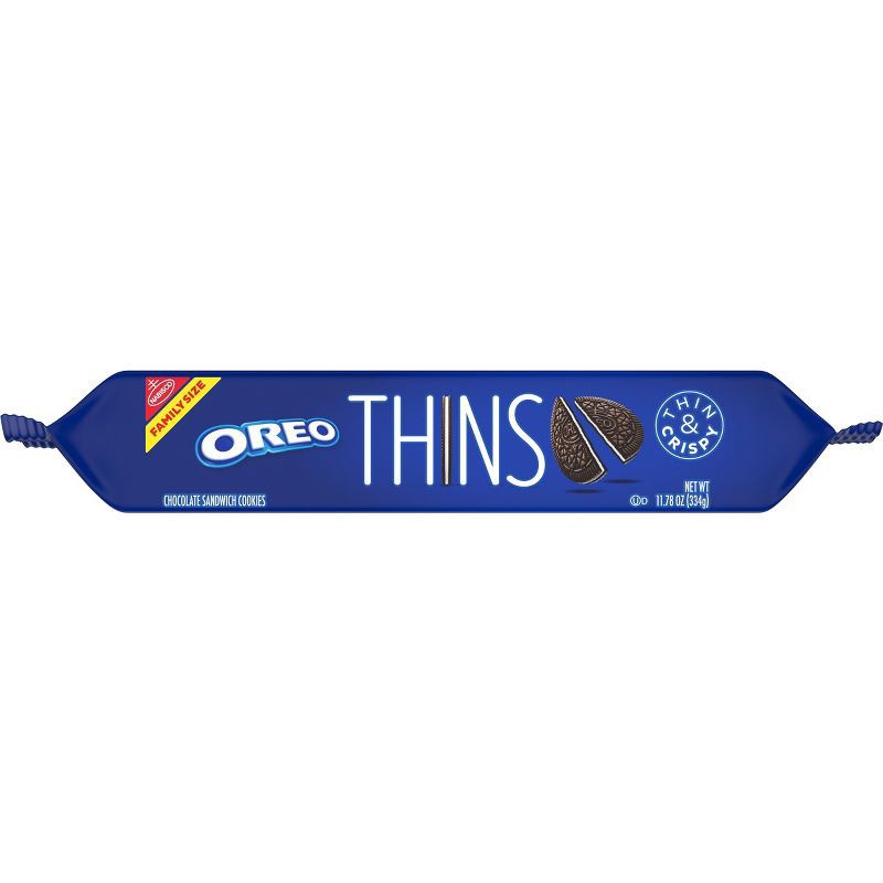 slide 14 of 14, Oreo Thins Chocolate Sandwich Cookies Family Size - 11.78oz, 11.78 oz