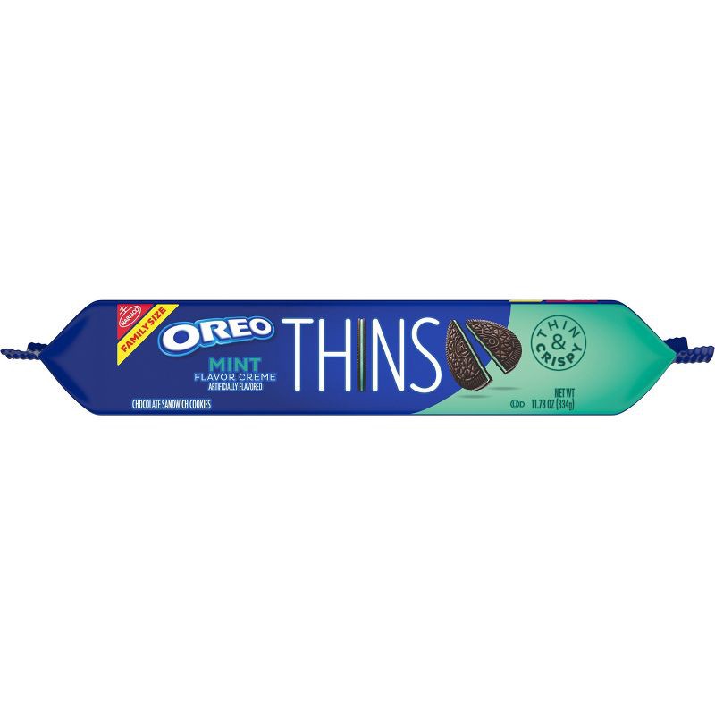 slide 13 of 14, Oreo Thins Mint Cookies Family Size - 11.78oz, 11.78 oz