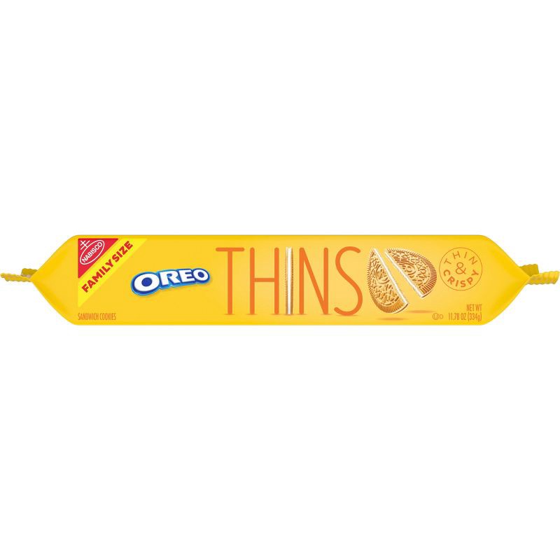 slide 10 of 13, Oreo Thins Golden Cookies Family Size - 11.78oz, 11.78 oz