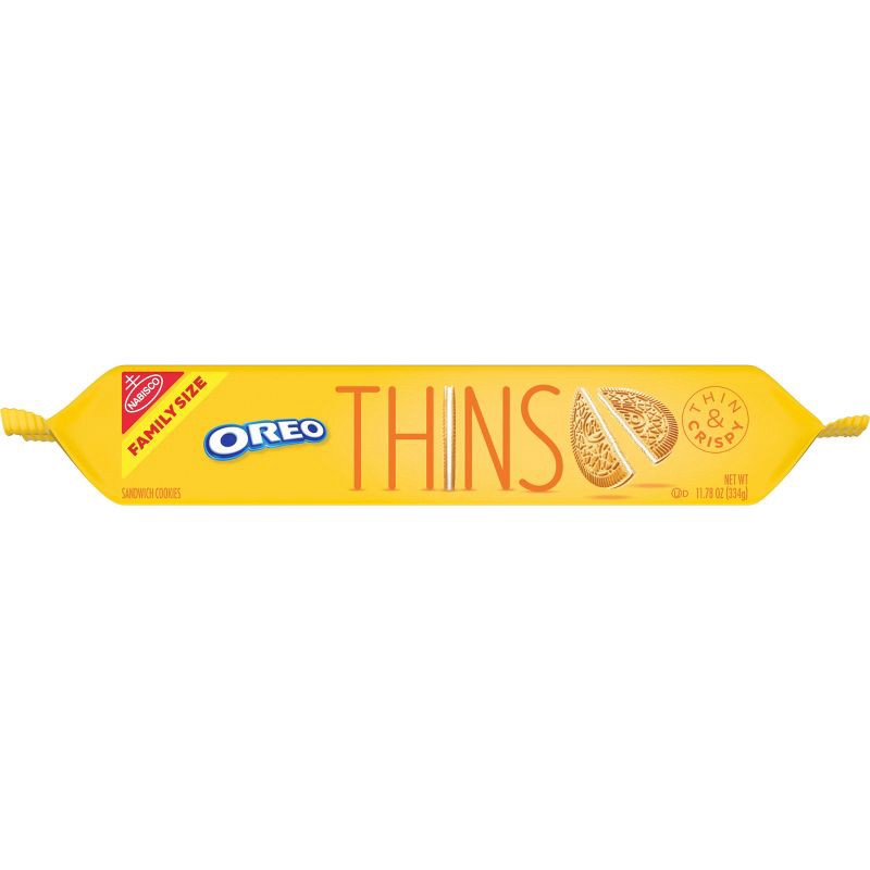 slide 11 of 13, Oreo Thins Golden Cookies Family Size - 11.78oz, 11.78 oz