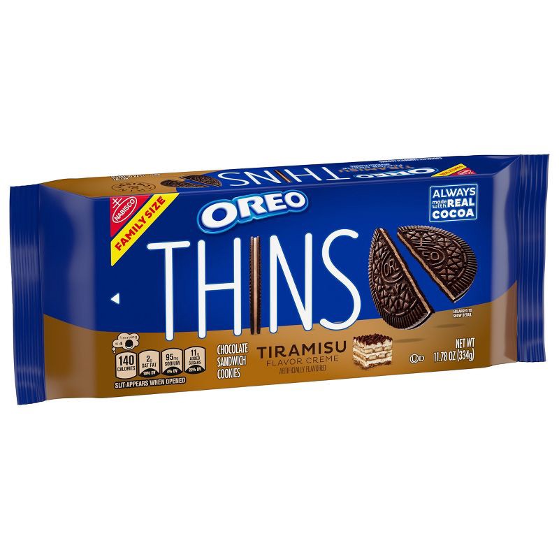 slide 2 of 14, Oreo Thins Tiramisu Cookies Family Size - 11.78oz, 11.78 oz