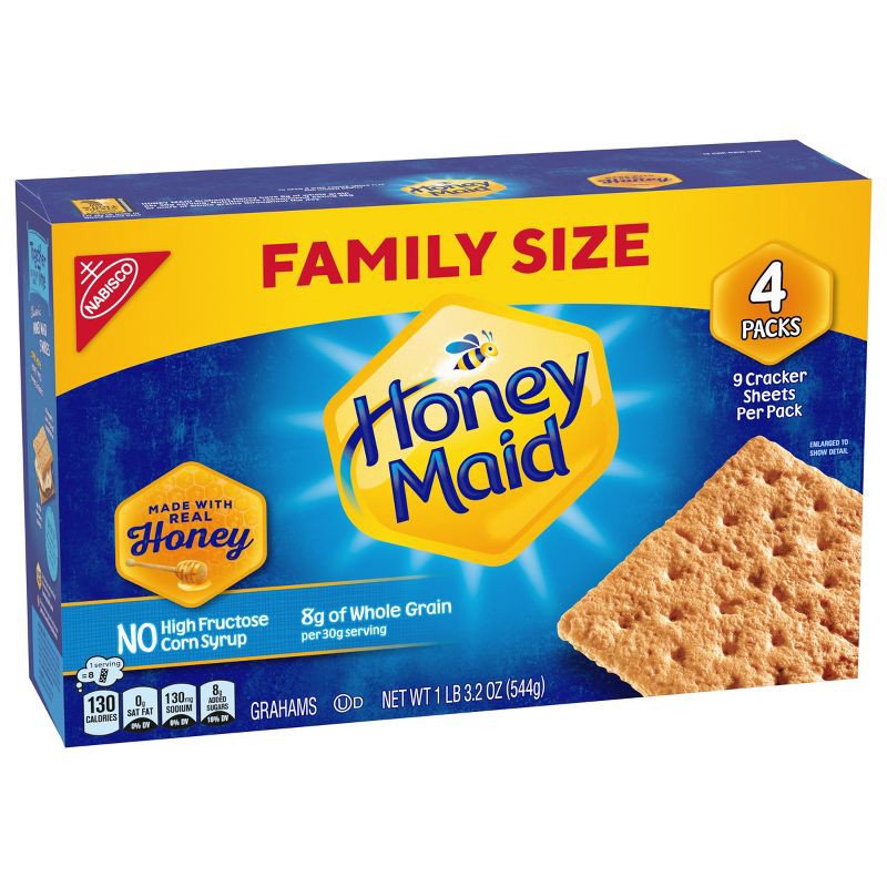 slide 7 of 12, Honey Maid Grahams Family Size - 19.2oz, 19.2 oz