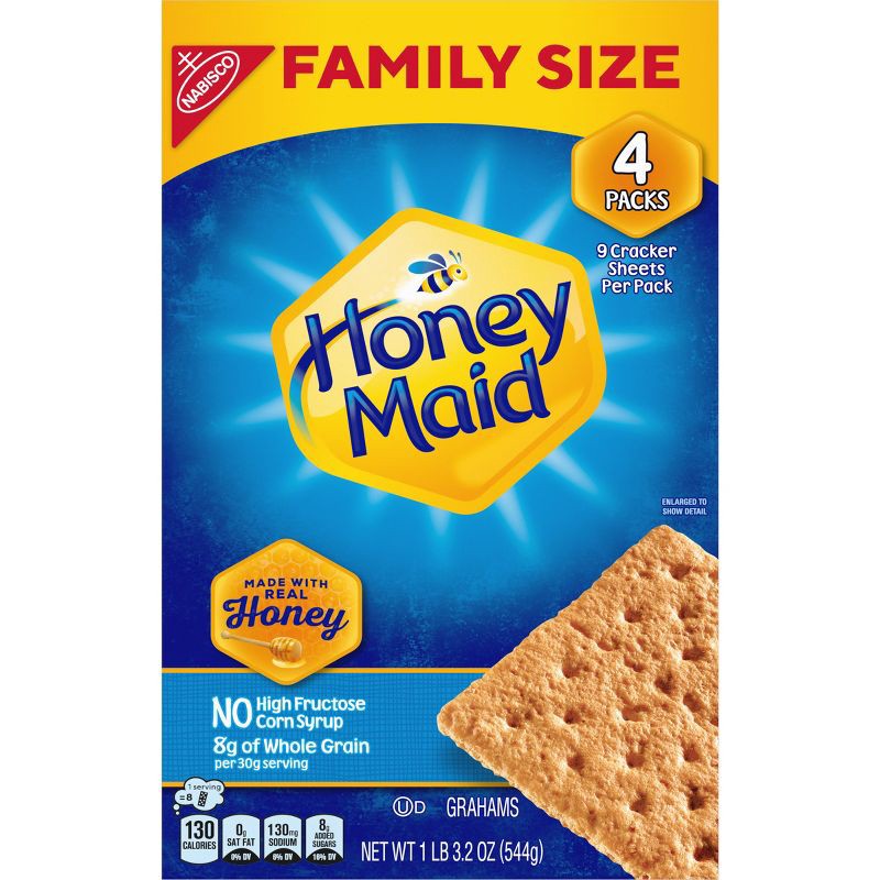 slide 9 of 12, Honey Maid Grahams Family Size - 19.2oz, 19.2 oz