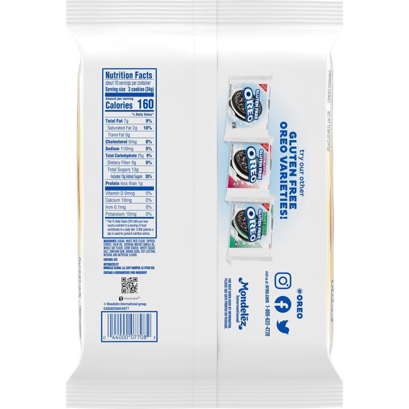 slide 8 of 12, Oreo Gluten Free Golden Sandwich Cookies - 12.08oz, 12.08 oz