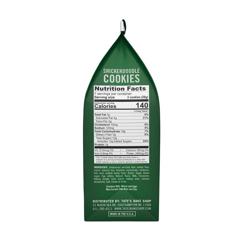 slide 11 of 13, Tate's Bake Shop Snickerdoodle Cookies - 7oz, 7 oz