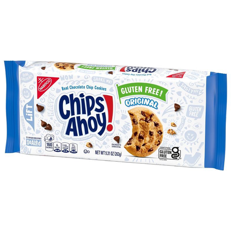 slide 9 of 14, Chips Ahoy! Original Crunchy Gluten Free Chocolate Chip Cookies - 9.31oz, 9.31 oz