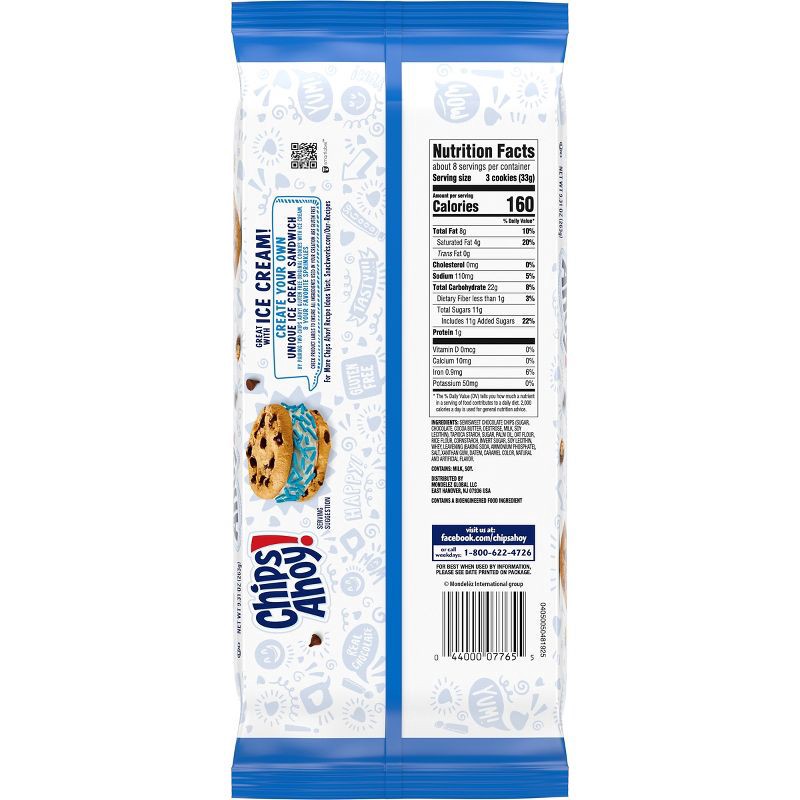 slide 10 of 14, Chips Ahoy! Original Crunchy Gluten Free Chocolate Chip Cookies - 9.31oz, 9.31 oz