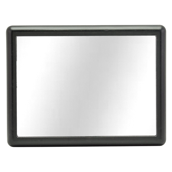 slide 1 of 1, Custom Accessories Custom Black Textured Plastic Visor Mirror, SM