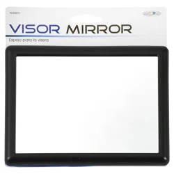 Custom Accessories Black Textured Plastic Visor Mirror