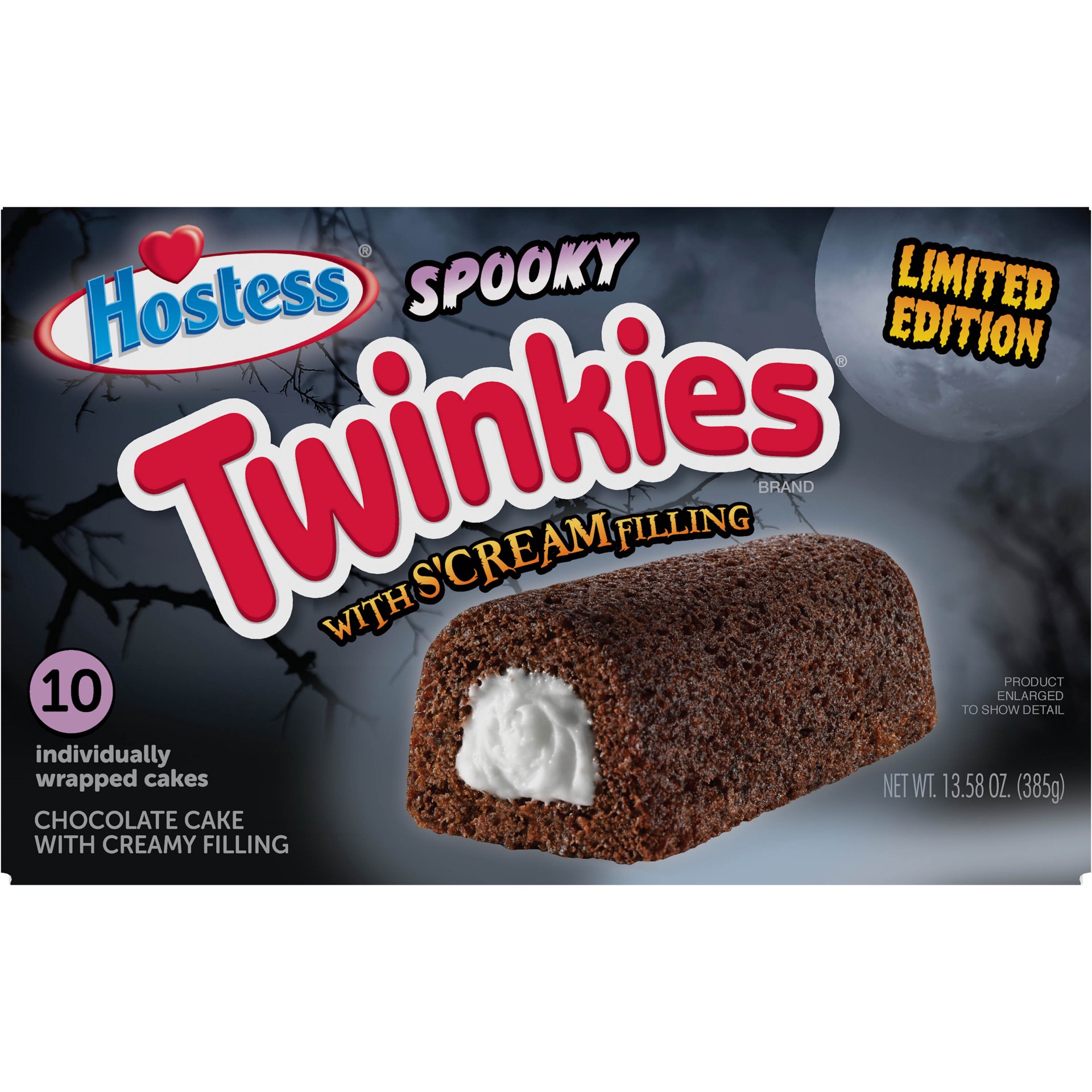 slide 1 of 5, Hostess Choc Cake Halloween Twink 10Ct, 13.58 oz