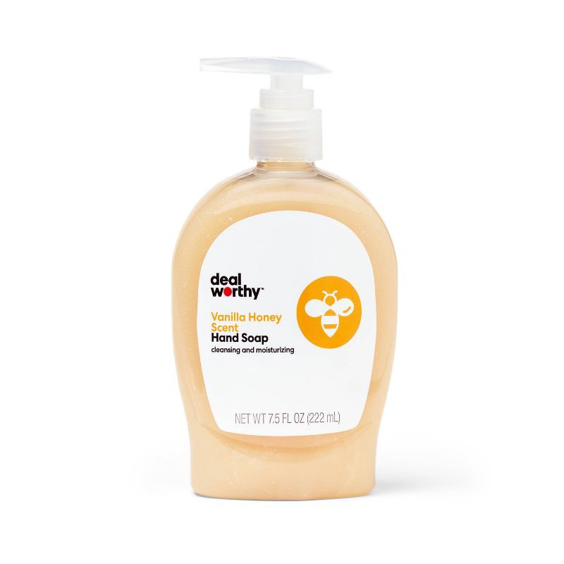 slide 1 of 3, Gel Hand Soap - Vanilla Honey - 7.5oz - Dealworthy™, 7.5 oz