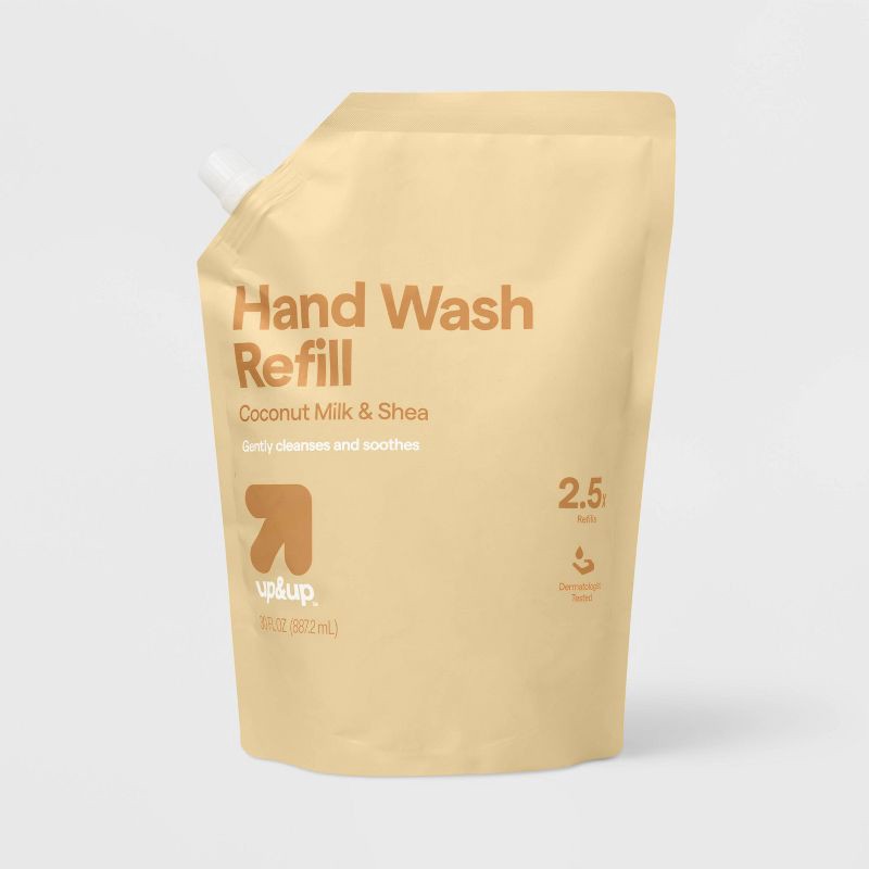 slide 1 of 4, Gel Hand Soap Refill - Coconut Milk & Shea - 30oz - up&up™, 30 oz