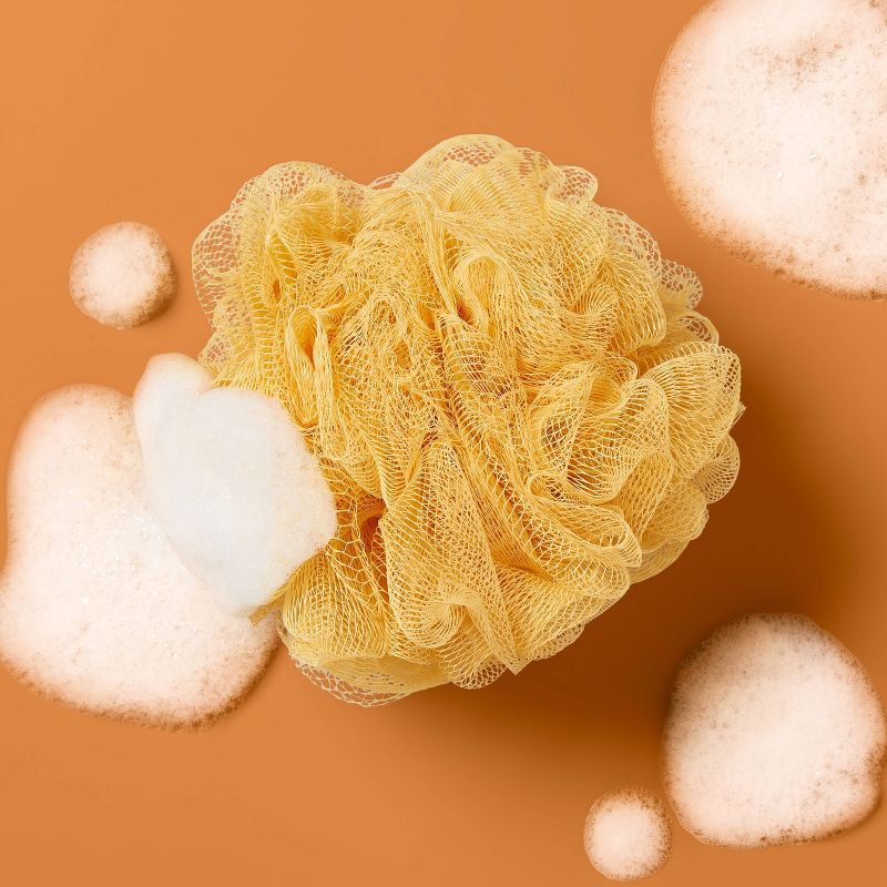 slide 2 of 4, Bath Sponge 50g - Cream & Gold - up&up™, 50 gram
