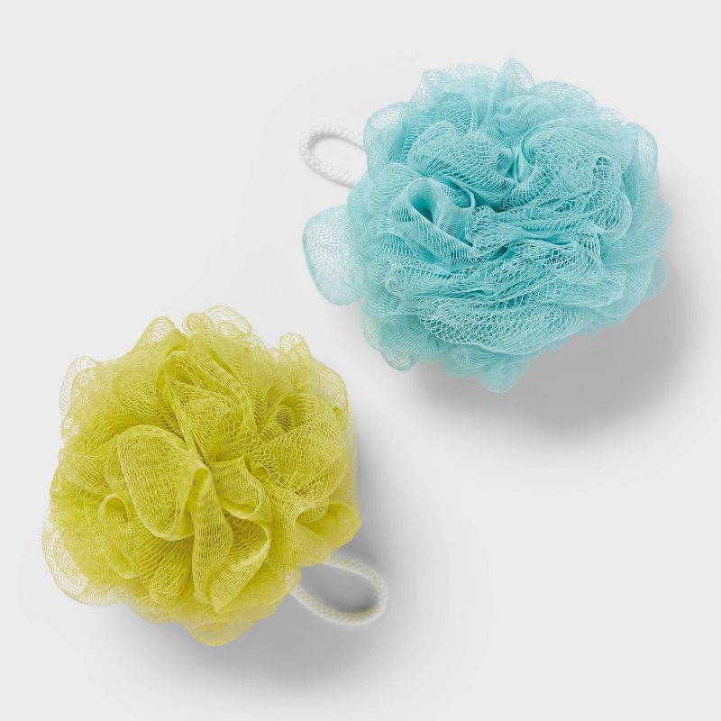 slide 4 of 4, Bath Sponge 50g - Green & Blue - up&up™ (Colors May Vary), 50 gram
