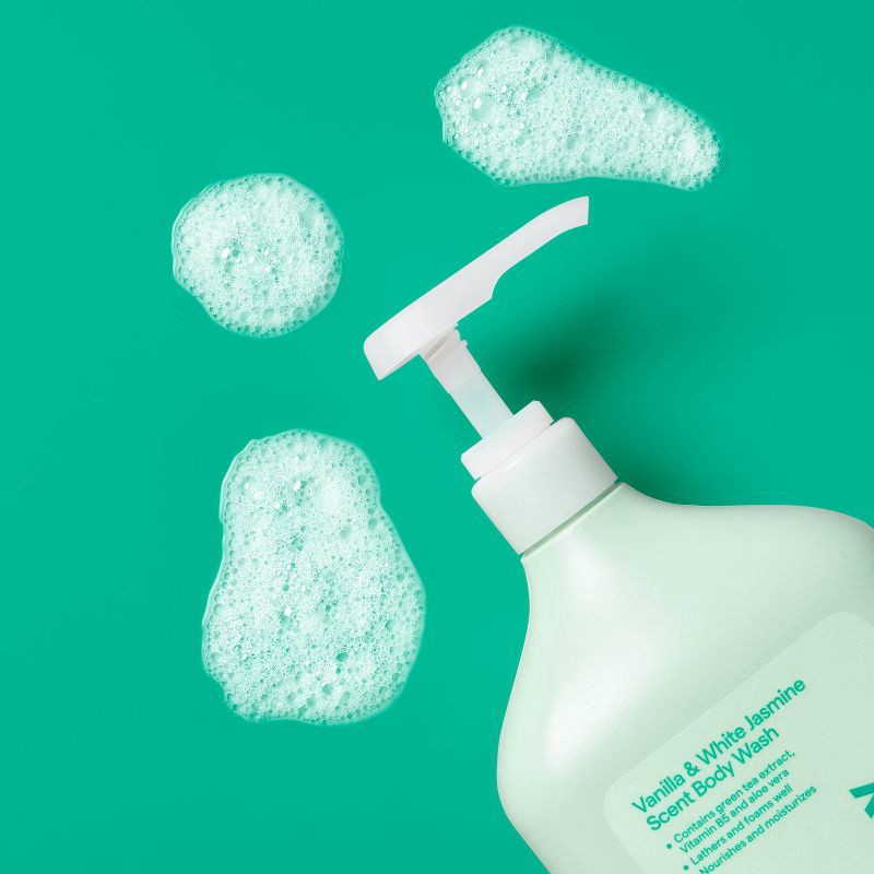 slide 2 of 3, Everyday Cleansing Body Wash - Vanilla & White Jasmine - 34oz - up&up™, 34 oz