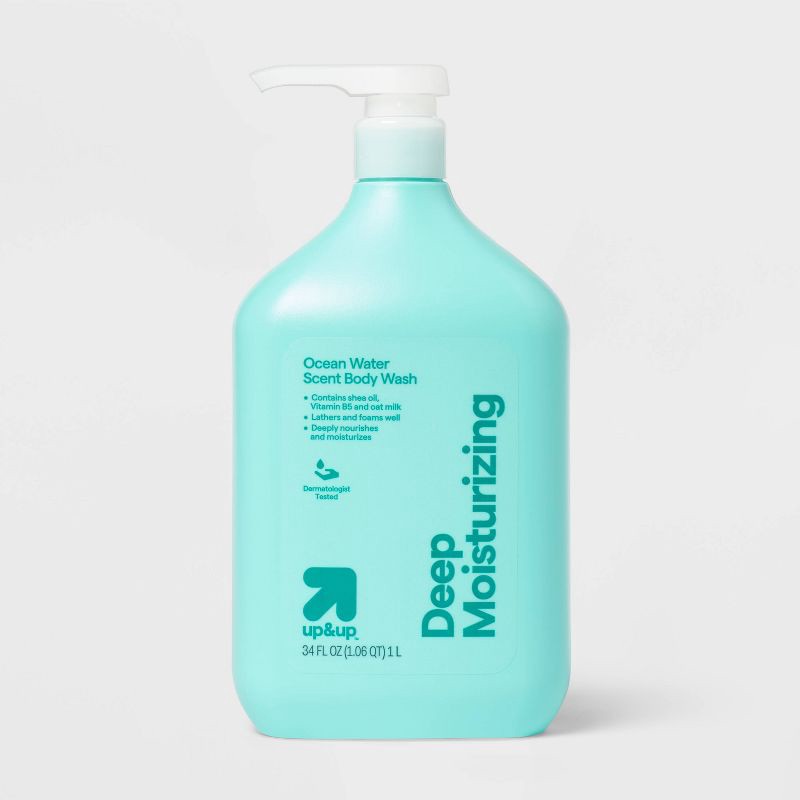 slide 1 of 3, Deep Moisturizing Body Wash - Ocean Water - 34oz - up&up™, 34 oz