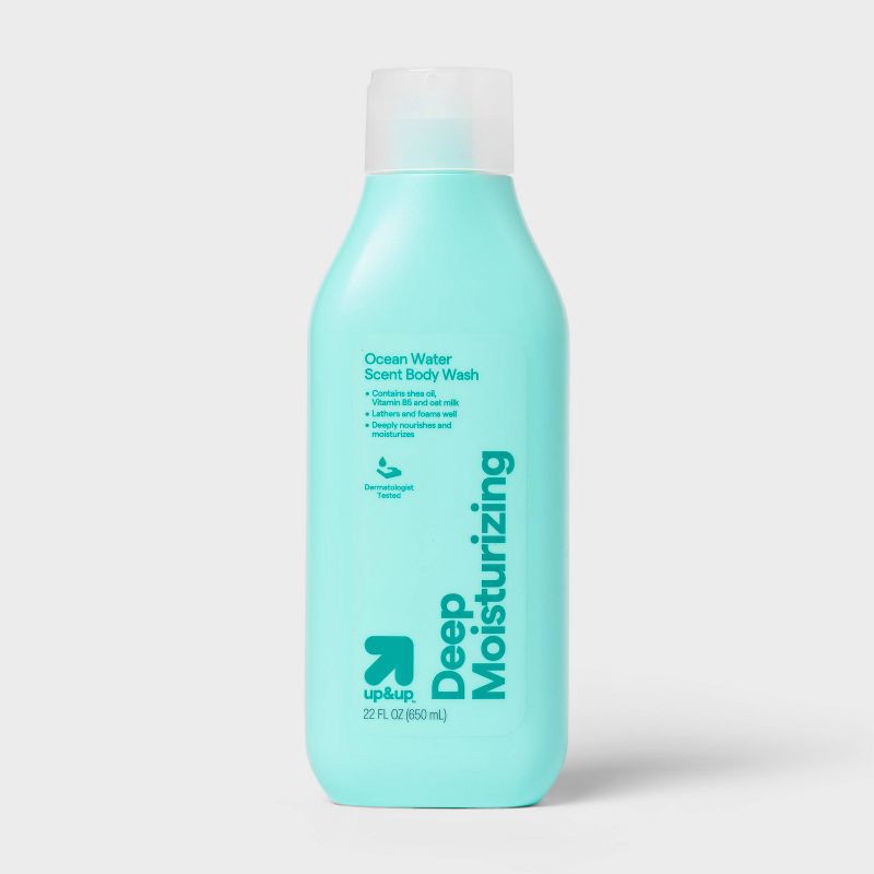 slide 1 of 3, Deep Moisturizing Body Wash - Ocean Water - 22oz - up&up™, 22 oz