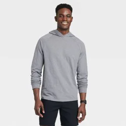 Men's Raglan Sleeve Crewneck Pullover Sweatshirt - Goodfellow & Co™ Gray XL