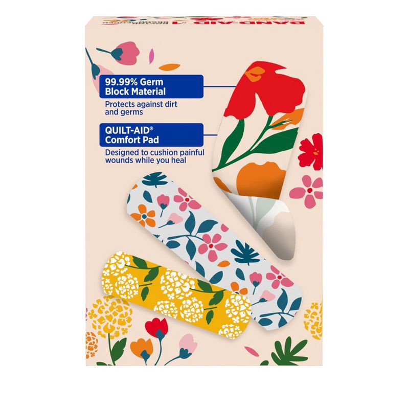 slide 2 of 9, Band-Aid Brand Flexible Fabric Bandages - Wildflower - Assorted Sizes - 30 ct, 30 ct