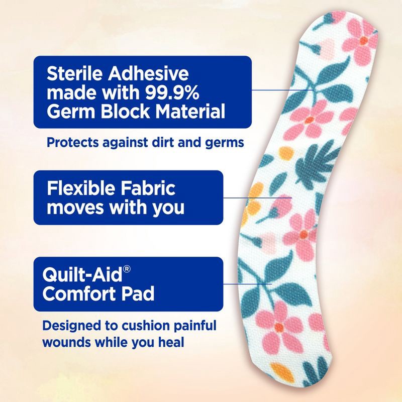 slide 4 of 9, Band-Aid Brand Flexible Fabric Bandages - Wildflower - Assorted Sizes - 30 ct, 30 ct