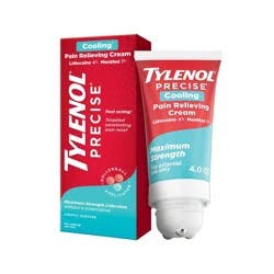 Tylenol Precise Cooling Pain Relieving Cream, Maximum Strength 4% Lidocaine and 1% Menthol - 4oz