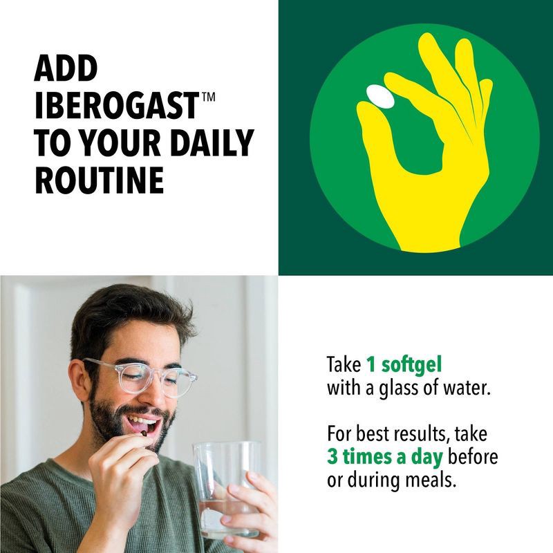 slide 6 of 7, Iberogast Softgels Dual Action Digestive Relief Daily Herbal Supplements - 30ct, 30 ct