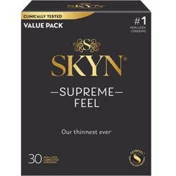 SKYN Supreme Non-Latex Lubricated Condoms - 30ct