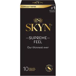 SKYN Supreme Non-Latex Lubricated Condoms - 10ct