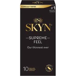 SKYN Supreme Non-Latex Lubricated Condoms - 10ct