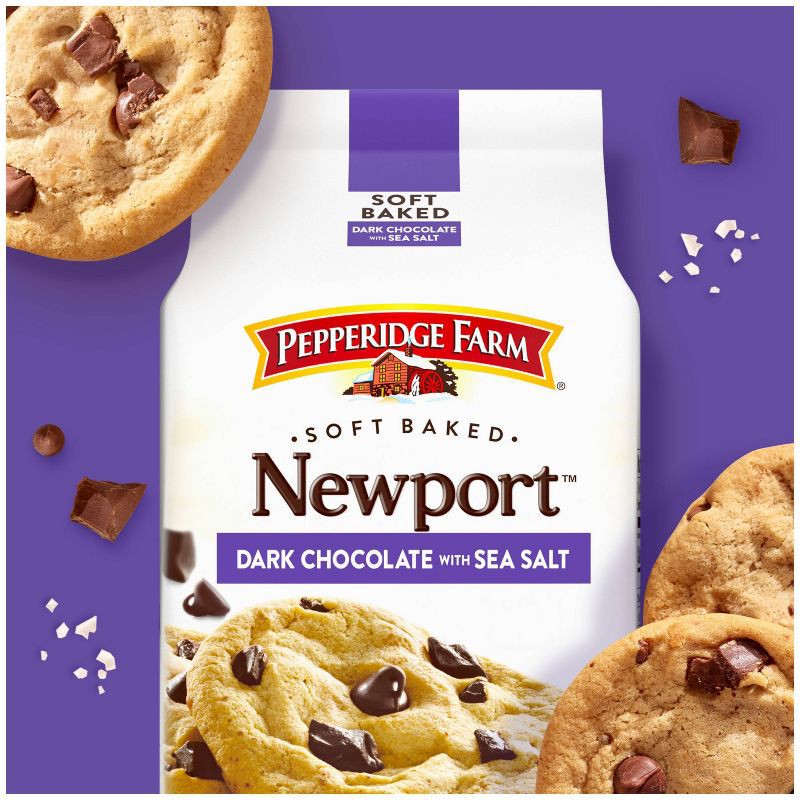 slide 3 of 7, Pepperidge Farm Dark Chocolate with Sea Salt Cookies - 8.6oz, 8.6 oz