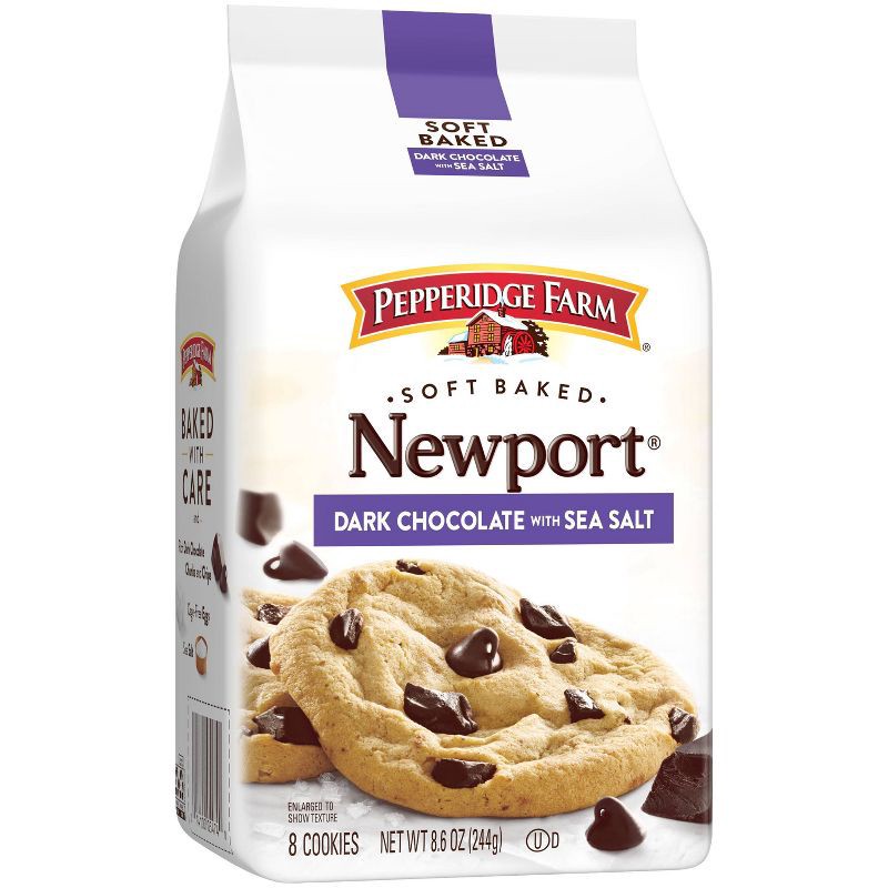 slide 4 of 5, Pepperidge Farm Dark Chocolate with Sea Salt Cookies - 8.6oz, 8.6 oz