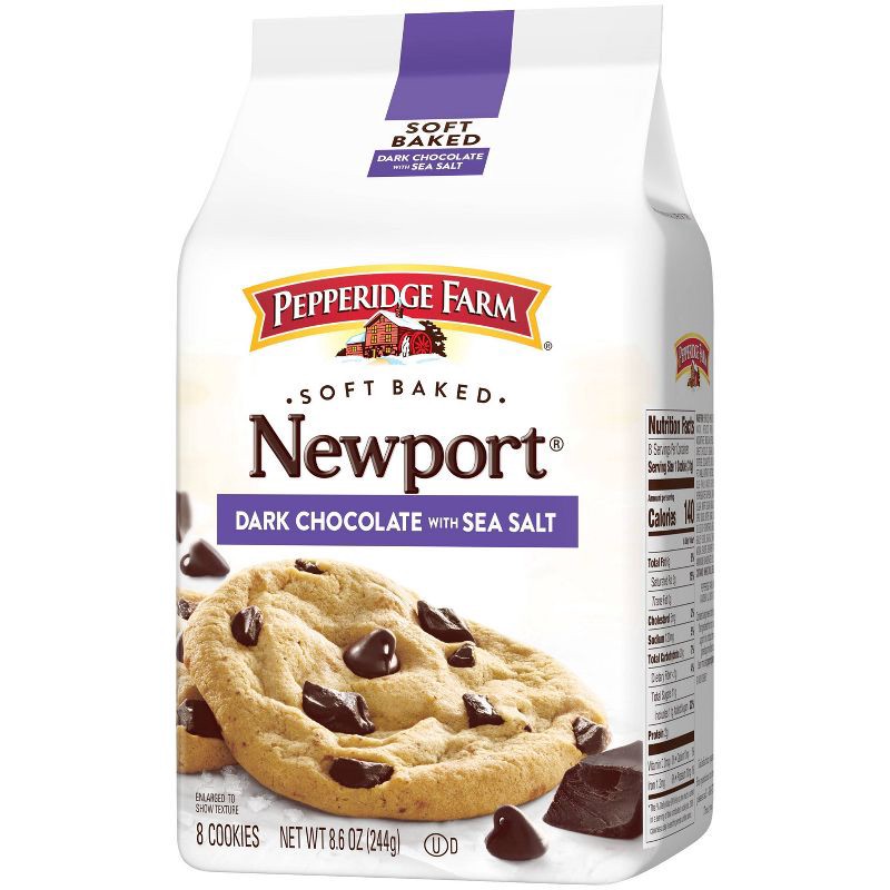 slide 5 of 5, Pepperidge Farm Dark Chocolate with Sea Salt Cookies - 8.6oz, 8.6 oz