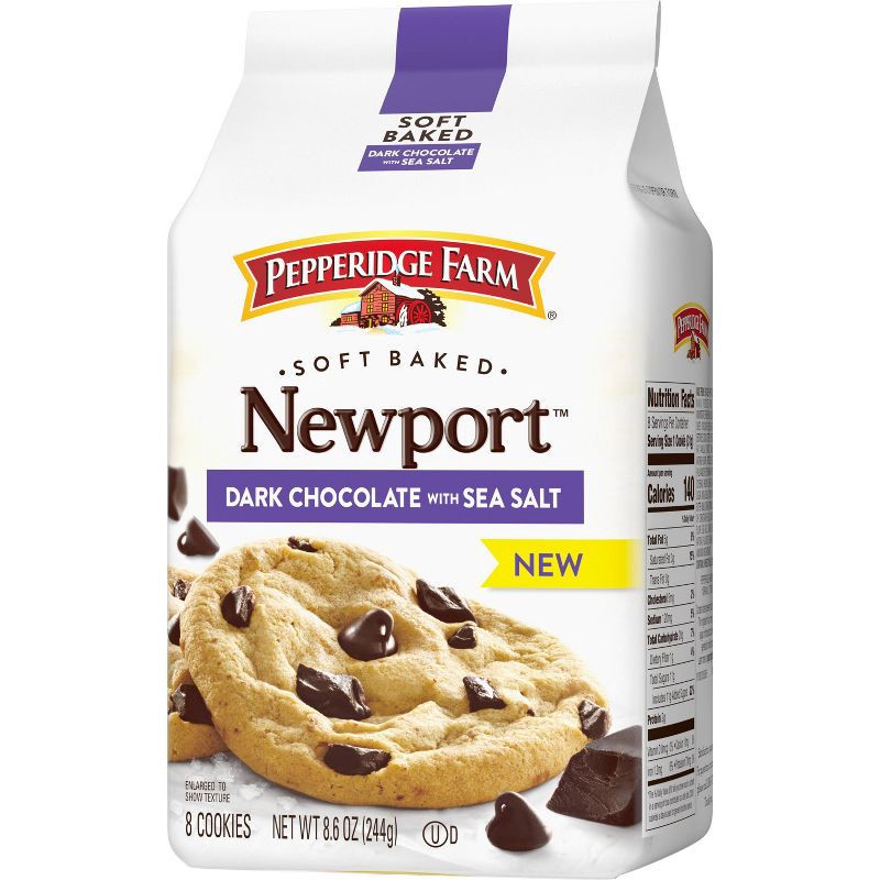 slide 7 of 7, Pepperidge Farm Dark Chocolate with Sea Salt Cookies - 8.6oz, 8.6 oz