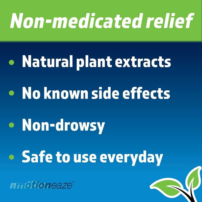 slide 7 of 10, Motioneaze Motion Sickness Relief for Nausea, Dizziness & Vomiting - Non-drowsy - 0.08 fl oz/20 applications, 0.08 fl oz