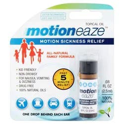 Motioneaze Motion Sickness Relief for Nausea, Dizziness & Vomiting - Non-drowsy - 0.08 fl oz/20 applications