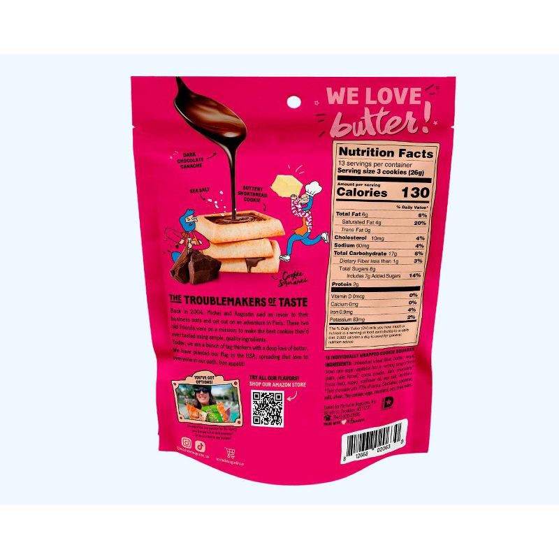 slide 2 of 8, Michel et Augustin Dark Chocolate Cookies Squares Bag - 4.4oz/15ct, 4.4 oz, 15 ct